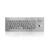 China IP65 Rated Stainless Steel Keyboard With 3 Mouse Buttons For Industrial Applications on sale
