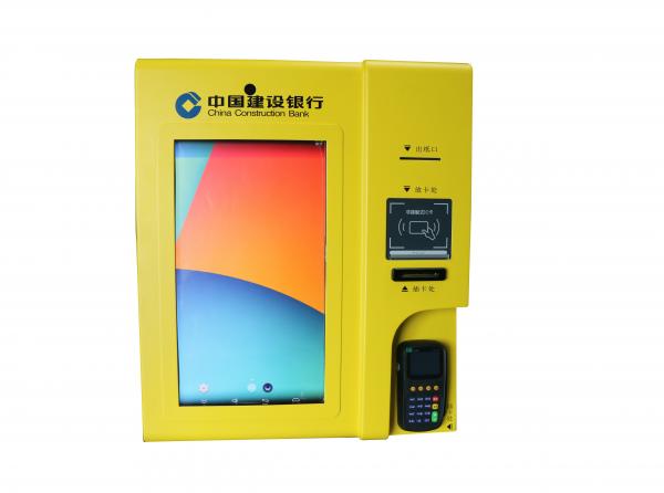 Smart Wall Mount Kiosk Touch Screen With Pos And Contactless Card Reader For
