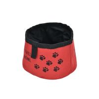 China Pet Folding Bowl Oxford Cloth Waterproof Portable Dog Bowl Pet Travel Bowl Travel Cross-Border Folding Dog Bowl on sale