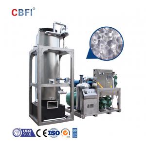 China 10 Ton Per Day Ice Tube Machine With Freon R507 or R404a Refrigerant 200 - 600V supplier