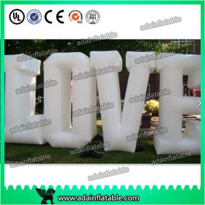 China Customized Party Nylon Cloth Red Inflatable Decoration / Inflatable Letters supplier