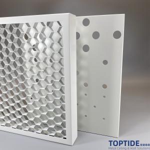 Commercial Metal Wire Drop Ceiling Tiles 2 x 4 Building Aluminium Hook on Hexagon Mesh Ceiling Board
