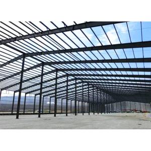 China Prefab Steel Godown Construction / PEB Portal Frame Metal Godown Construction supplier