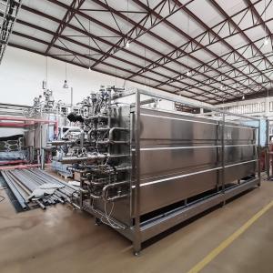China High Precision Tubular UHT Sterilizer Machine 5T/H Juice Production Machine supplier