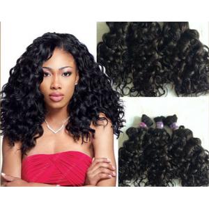 Body Wave Brazilian Curly Human Hair Weft With 100g  Natural Black