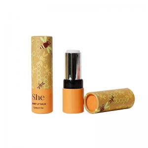 China Custom Printing Lip Balm Container Concealer Empty Round Paper Lipstick Tube supplier