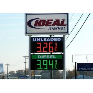 Outside led price signs for gas stations with 12VDC Power Supply Digit Segments