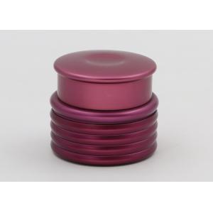 Purple Glass Cosmetic Jars ,  Glass Cream Containers For Creams And Lotions