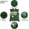 China Tumble Dryable Bicolor Soft Microfiber Comforter Reversible Microfiber Quilt Set wholesale