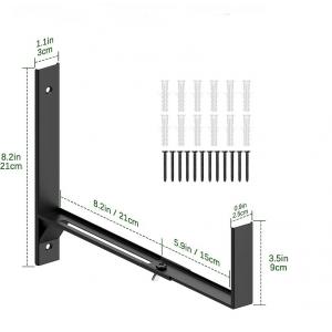 Versatile Wall Mounted Planter Box Bracket for Patio Rail Planters and Bird Feeders