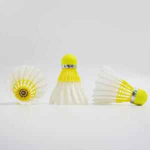 High Quality Sports Training Yellow OEM 3in1 Shuttlecocks