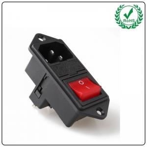 LZ-14-F14 C14 Electrical Switch Socket 3 Pin Toggle Switch Wiring Fuse Connector Plug