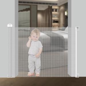 Retractable Pet Baby Safety Sliding Gate Adjustable Baby Gate Automatic Rebound