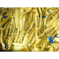 China Yellow 3T Polyester Lifting Sling Crane Lifting Straps For Cargo / Crane on sale