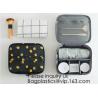 Stylish Black Makeup Brush Organizer Cosmetic Bag Storage Bag With Handle For