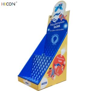 2-Tired Blue Cardboard Custom Counter Display Boxes for Retail Store