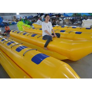 China Customized Triple Welding Inflatable Water Toys / Blow Up Double Banana Boat wholesale