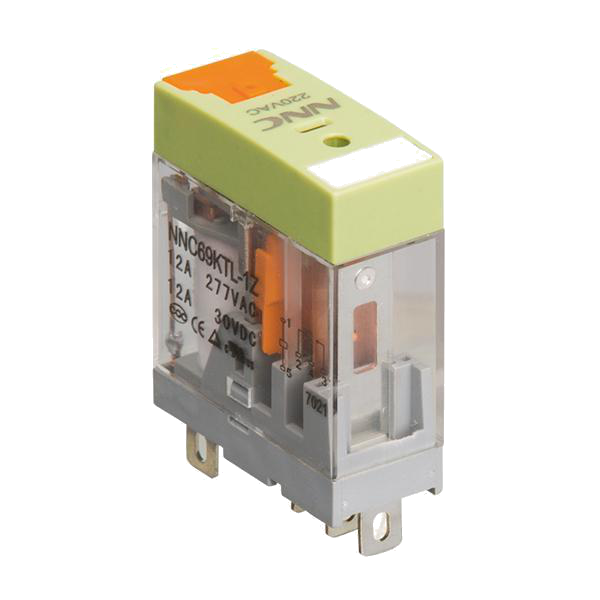 China NNC Miniature PCB Transparent Relay NNC69KTL Relay with LED Indicator and lockable test button wholesale