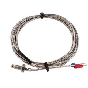 platinum RTD Temperature Sensor M6 Thread Pt100 With Shielded wire