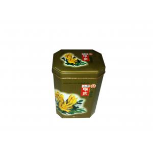 China Irregular Painted Tea Tin Containers For Candy / Medicine / Mint Drying supplier