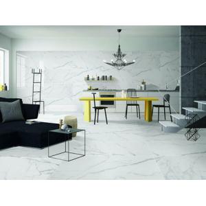 Carrara Super White Marble Porcelain Tile 12 Mm Thickness Acid Resistant