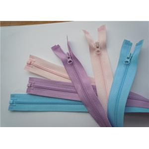 China Eco Friendly Replacement Jacket Zippers Open End Plastic With Nylon supplier