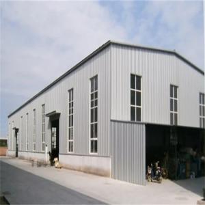 Color Steel Sheet Roof And Wall Steel Structure Workshop With Z Section Purlin
