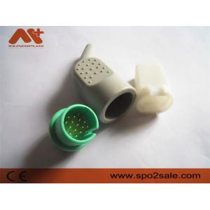 China ECG/EKG connector compatible Spacelabs ECG/EKG cable with 17pin green color supplier