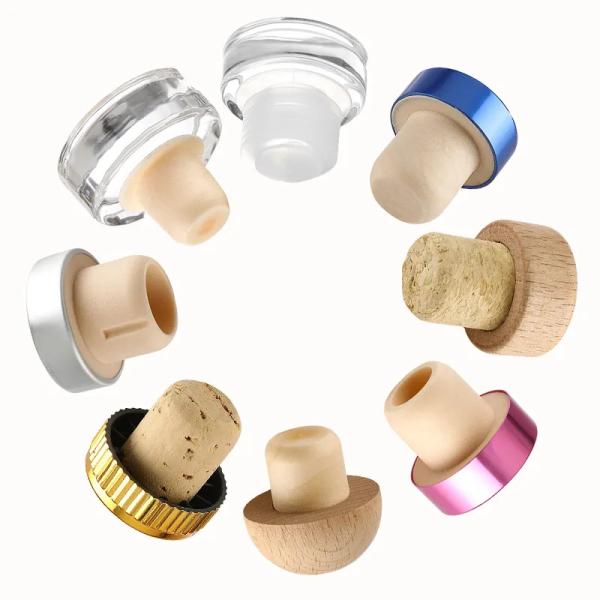 Aluminum Plastic Whiskey Gin Vodka Cap with Custom Color Bottle Stopper and T Cork