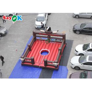 China Commercial Pattern Inflatable Arena Mechanical Bull Mattress Inflatable Game Rodeo Bull supplier