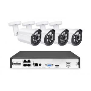 2MP 4 Camera Poe Nvr Surveillance System  , IP66 Poe Video Security System