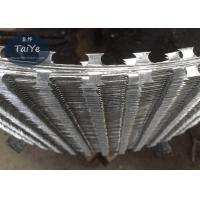 China Coil Diameter 900mm High Galvanized Concertina BTO11 Razor Barbd Wire on sale