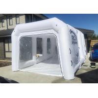 White Inflatable Auto Paint Booth / Spray Paint Tent Customized Size