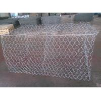 China Tray + Plastic Film Gabion Fence System Galvanized Basket Stone Cages on sale