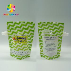 Food grade transparent standup Spout Pouch Packaging for suck jelly / juice