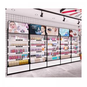 China Acrylic Cosmetic Display Rack For Nail Polish Perfume Retail Mascara Shop Counter Stand supplier