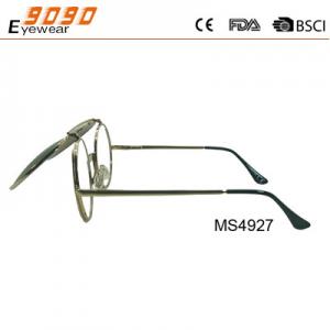 China 2018 fashion metal with 100% UV protection lens, double use ,sunglasses or reading glasses supplier