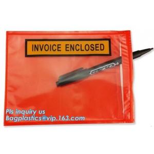 320x220mm Zipper lock packing list envelope, Brown Kraft Cardboard Paper Letter Packing List Mailing Envelope,pocket pac