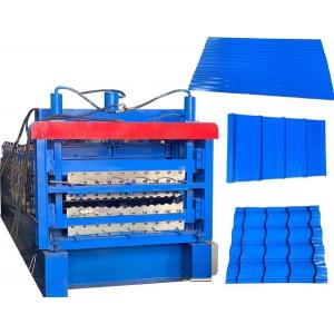 0.8mm Three Layer Roll Forming Machine Ibr Corrugated And Glazed Tile