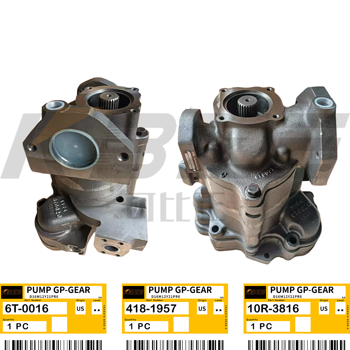 China KBZE 6T-0016 4181957 10R3816 NEW GEAR PUMP ASSY FITS CATERPILLAR D6H D7H TRACK TYPE TRACTOR wholesale