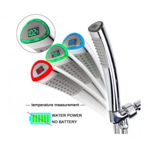 China JK-2600 LED Thermometer Handheld Shower Heads Water Powered Light to Display Fahrenheit  for Skin Health, Child and Pet supplier