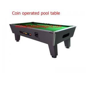 Manufacturer Coin Operated Pool Table 8' Wood Pay Pool Table with Wool Felt playing court