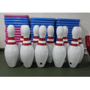 2.5m Tall White Blow Up Bowling Ball / Inflatable Human Bowling Set