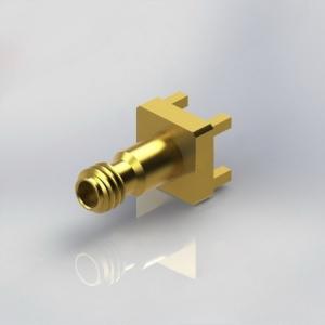 OEM Brass 1mm RF Coaxial Connector With .009" Pin 110 GHz For Mixed Tech PCB
