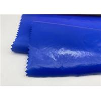China 100 Recycled 380T Glossy Cloth Material  Down Jacket PU Coated Nylon Taffeta Fabric Waterproof on sale