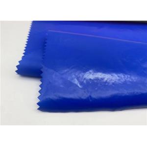 O material lustroso reciclado de pano 100 380T abaixo do plutônio do revestimento revestiu a tela de nylon do tafetá impermeável