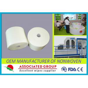 Biodegradable Non Woven Cotton Fabric Jumbo Roll Disposable Colored