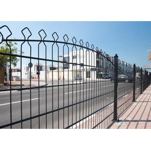 Anti Corrosion Double Wire Mesh Fence / Metal Wire Mesh Fence Weather Proof
