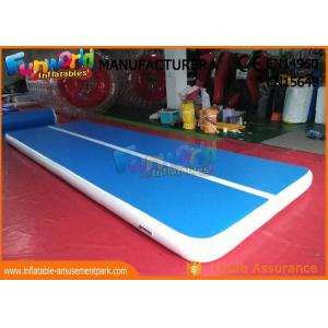 China 6m x 2m Inflatable Sports Games , Dwf Material Gymnastics Mat Air Tumble Track supplier