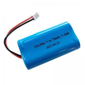 Icr 14500 Lithium Ion Rechargeable Battery Capacity 750mah Size 55 * 29 * 17mm